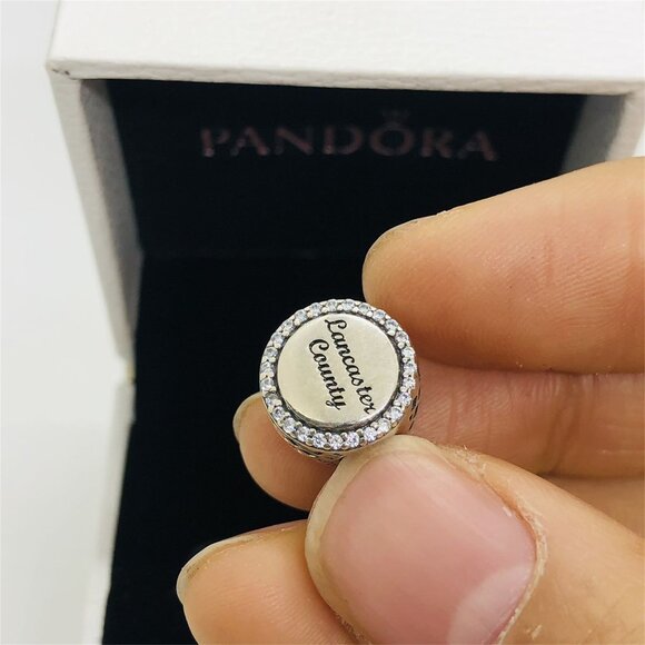 ✨🔥Pandora Lancaster County Exclusive Charm Travel Pendant S925 Sterling Silver - Picture 6 of 7
